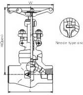 Female threaded and socket welded globe valves