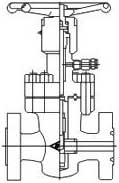 Flat gate valves 
